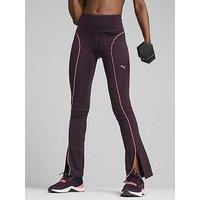 Puma Womens Training Cloudspun High Waisted Flare Pants - Purple