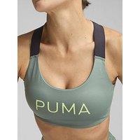 Puma Womens Training 4Keeps Eversculpt Sports Bra - Green