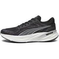 Puma Mens Running Magnify Nitro 2 Trainers - Black/White