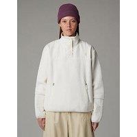 The North Face Womens Cragmont Fleece 1/4 Snap - White