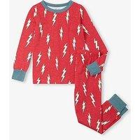 Hatley Boys Glow In The Dark Slub Jersey Pyjamas - Red