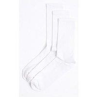 River Island 3Pk Plain Tube Ankle Socks - White