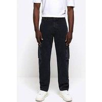 River Island Quantum Loose Jean - Black