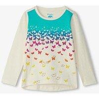 Hatley Girls Slub Jersey Long Sleeve Graphic T-Shirt - White