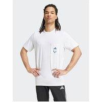 Adidas Mens Messi Icon Tee -White