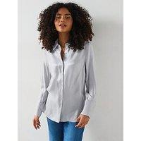 V By Very Lame Longline Shirt - Silver