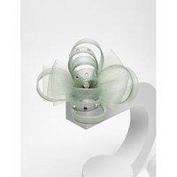 Quiz Sage Diamante Clip Fascinator