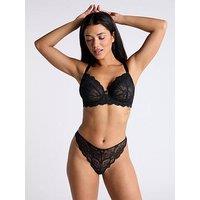 Boux Avenue Mollie Dd+ 24 Non Padded Balconette Bra - Black