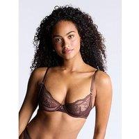 Boux Avenue Claudia Balconette Bra - Brown Mix