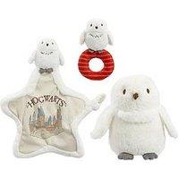 Harry Potter Hedwig Ring Rattle And Comfort Blanket Bundle