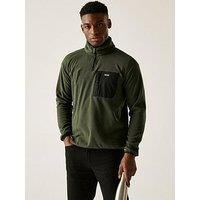 Regatta Mens Frankie Half Zip Fleece-Khaki