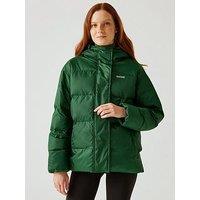Regatta Womens Orla Kiely Padded Jkt Baffled/Quilted Jacket- Rain Cloud Print - Green