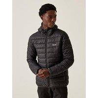 Regatta Mens Hooded Marizion Baffled/Quilted Jacket-Grey