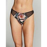 B By Ted Baker B By Baker Posy Brazilian Briefs - Charcoal