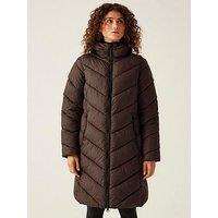 Regatta Womens Andia Ii Baffled/Quilted Jacket-Brown