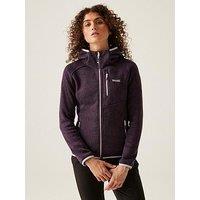 Regatta Womens Hooded Newhill Fleece-Plum