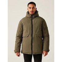 Regatta Mens Dallymoore Baffled/Quilted Jacket-Khaki