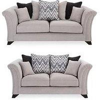 Very Home Vienna Scatterback 3 Seater + 2 Seater Fabric Sofa Set (Buy & Save!)