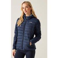 Regatta Womens Hooded Marizion Baffled/Quilted Jacket-Navy