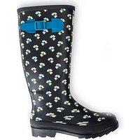 Regatta Womens Orla Kiely Welly Hi Ii - Clover Print - Black
