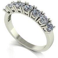 Moissanite Platinum 7 Stone 1Ct Total Eternity Ring