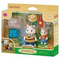 Sylvanian Families Exciting Exploration Set - Latte Cat Brother & Baby