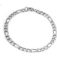 The Love Collection Men'S Figaro 316 Steel Chain Bracelet