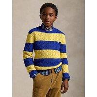 Polo Ralph Lauren Boys Stripe Knit Jumper - Blue