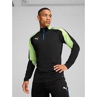 Puma Mens Individualliga 1/4 Zip Top- Black