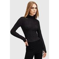 Allsaints Connie Francesco Long Sleeve Top - Black