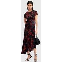 Allsaints Tasha Midi Dress - Red