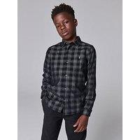 Smallsaints All Saints Boys Eastburn Shirt - Black/White