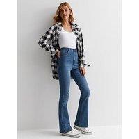 New Look Blue Waist Enhance Quinn Bootcut Jeans