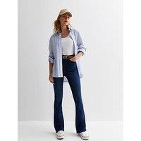 New Look Dark Blue Waist Enhance Quinn Bootcut Jeans