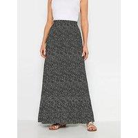 Long Tall Sally Tall Tiered Maxi Skirt With Pockets - Black