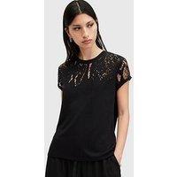 Allsaints Anna Snake Tee - Black