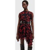 Allsaints Callie Dress - Black/Red