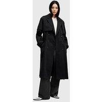 Allsaints Clyde Trench Coat With Removable Sleeves