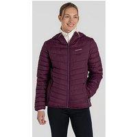 Craghoppers Womens Compresslite Hooded Insulated Jacket -Burgundy