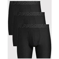 Under Armour Performace Tech 6Inch 3Pack Boxers - Black