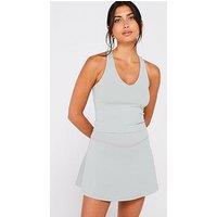 Girlfriend Collective Women'S Training Float Zoe Cross-Back Tank - Grey