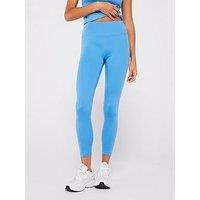 Girlfriend Collective Women'S Training Float High-Rise 7/8 Leggings - Blue