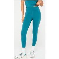 Girlfriend Collective Womens Training Float High Rise 7/8 Tights - Blue