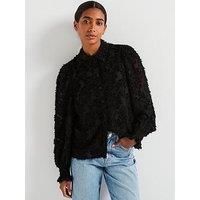 Pieces Pina Long Sleeve Shirt - Black