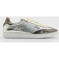 Allsaints Thelma Metallic Sneakers - Silver