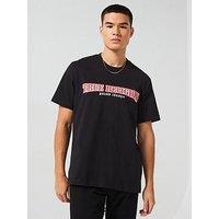 True Religion Cross Stitch Arch T-Shirt - Black