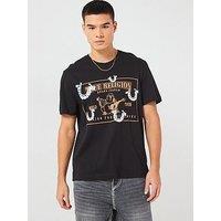 True Religion Puff Horse Shoe T-Shirt - Black