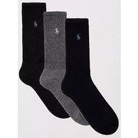 Polo Ralph Lauren 3 Pack Crew Sports Socks - Multi