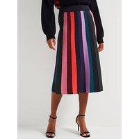 Ps Paul Smith Striped Knited Skirt - Blue