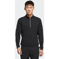 Adidas Mens Golf Lightweight Half Zip Top-Black